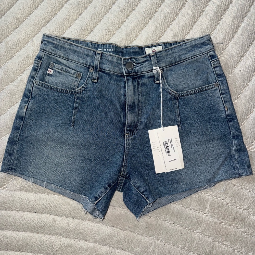 AG Adriano Goldschmied Classic Blue Jean Shorts
